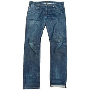 A.P.C. Petit New Standard Selvedge Faded Raw Blue Straight Jeans